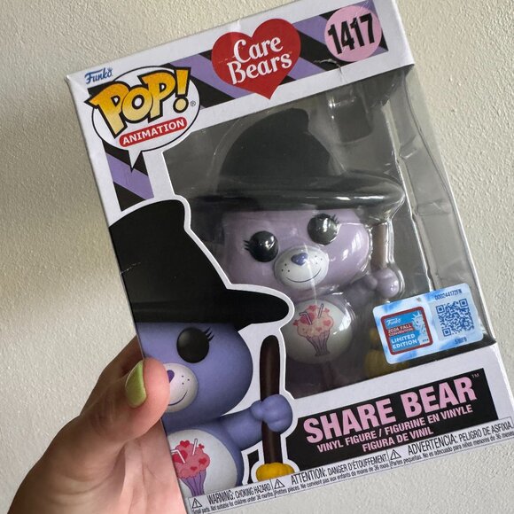 Funko Pop! Animation Care Bears Share Bear #1417 Limited Edition Vinyl Figure - Picture 1 of 5
